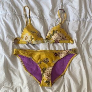 Yellow Triangl Swimsuit